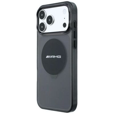 2. Etui Mercedes AMG IML Transparent Bicolor Block MagSafe na iPhone 18 Pro Max / 17 Pro Max - czarne