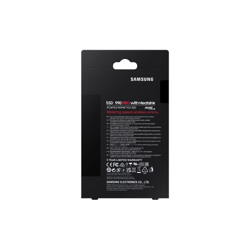27. SSD PCIE G4 M.2 NVME 4TB W/HS/990 PRO MZ-V9P4T0CW SAMSUNG