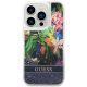 3. Etui Guess Flower Liquid Glitter na iPhone 14 Pro - niebieskie