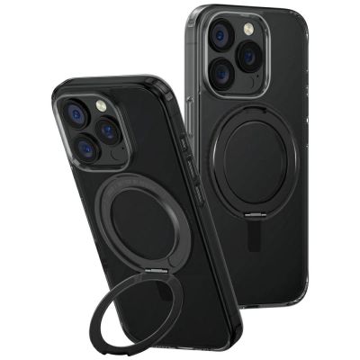 Etui UNIQ Swivix 360 Rotating Kickstand na iPhone 16 Pro - czarne