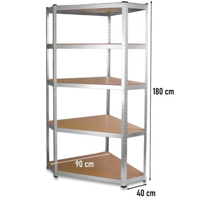 3. REGAŁ MAGAZYNOWY NAROŻNY METALOWY GC9040 40cm