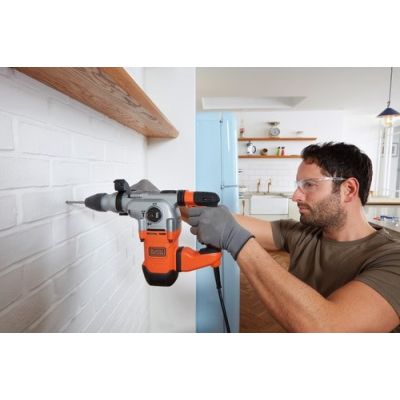 4. Black & Decker BEHS03K 900 RPM SDS Plus Czarny, Pomarańczowy