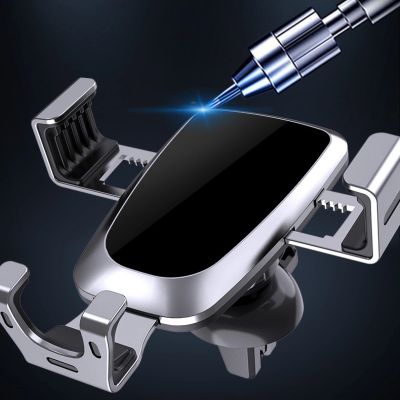 8. Grawitacyjny uchwyt samochodowy do smartfona na kratkę nawiewu czarny (YC08)