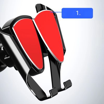 6. Uniwersalny grawitacyjny uchwyt samochodowy ciemnoszary (YC05)