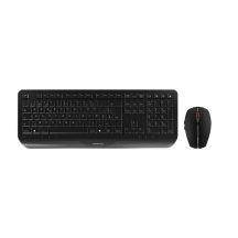 CHERRY Gentix Desktop klawiatura Dołączona myszka Biuro RF Wireless Swiss Czarny