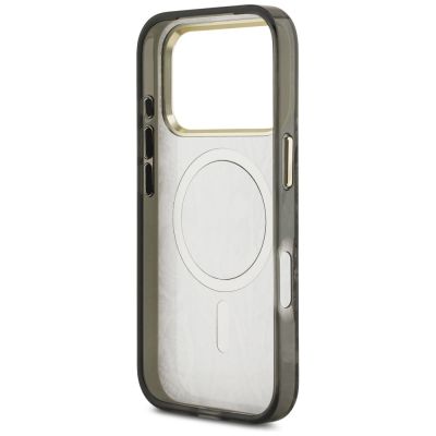7. Etui Guess Python Pattern MagSafe na iPhone 17 Pro - brązowe