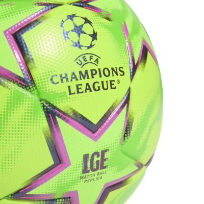 3. Piłka nożna adidas UCL Winter 26/27 League Stage zielono-czarno-różowa KY5573