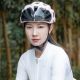 5. Kask rowerowy Rockbros z szybką, odpinane okulary z ochroną UV, odłączany daszek, unisex - różowy