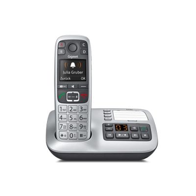 2. Gigaset E560A telefon Telefon w systemie DECT Nazwa i identyfikacja dzwoniącego Czarny, Srebrny