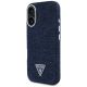 2. Etui Guess Denim Triangle Logo MagSafe na iPhone 16 - niebieskie