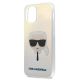 4. Etui Karl Lagerfeld Iridescent Karl's Head na iPhone 12 mini - wielokolorowe
