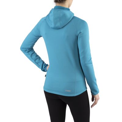 3. Bluza damska z kapturem Viking Jukon Hoodie Lady szybkoschnąca turkusowa (730/23/0900/70)