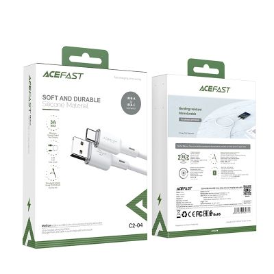 5. Acefast kabel USB - USB Typ C 1,2m, 3A biały (C2-04 white)