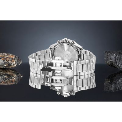 6. Zegarek Męski Giewont Chronograph Sapphire Srebrny GW9460-B2