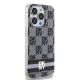 4. Etui DKNY IML Checkered Mono Pattern & Printed Stripes MagSafe na iPhone 14 Pro Max - czarne