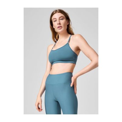 6. Stanik treningowy CASALL Strappy Sports Bra niebieski