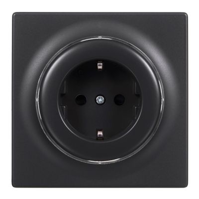 3. Inteligentne gniazdko elektryczne FIBARO Outlet Walli Type F, antracyt (FGWOF-011-8)