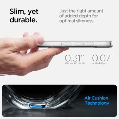 14. Etui Spigen Liquid Crystal Mag MagSafe na iPhone 16e / 17e - przezroczyste