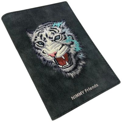 5. Etui Nimmy Raptor Tiger na paszport / portfel - ciemno-szare