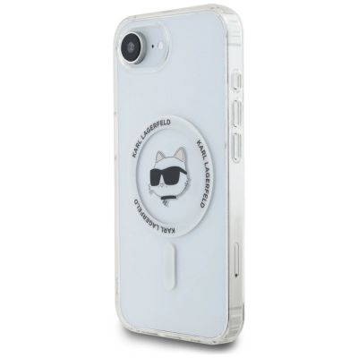 2. Etui Karl Lagerfeld IML Metal Choupette Head MagSafe na iPhone 16e - białe