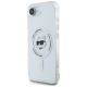2. Etui Karl Lagerfeld IML Metal Choupette Head MagSafe na iPhone 16e - białe