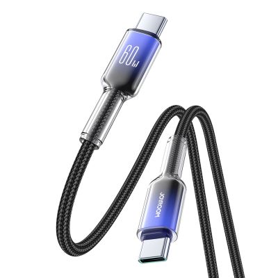 3. Kabel Joyroom S-A42 Crystal-Clear Series 60W USB-C - USB-C 1,2m - czarny
