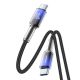 3. Kabel Joyroom S-A42 Crystal-Clear Series 60W USB-C - USB-C 1,2m - czarny