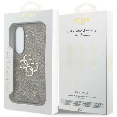 8. Etui Guess 4G Big Metal Logo do Samsung Galaxy S26 - brązowe