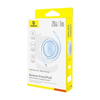 6. Kabel Baseus Free2Pull 20W 1m (niebieski)