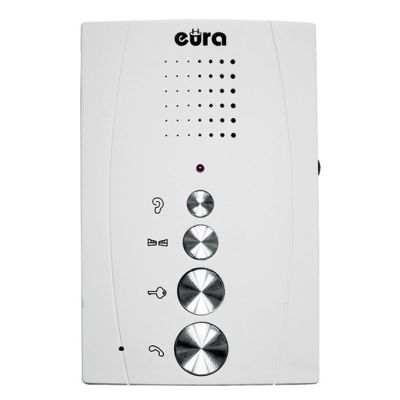 2. Domofon EURA ADP-51A3 'DIFESA' - 1-rodzinny, 2 unifony, interkom, (biały)