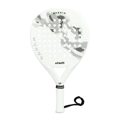 10. VIRTUFIT RAKIETA PADEL HYBRID - BIAŁO-SZARA