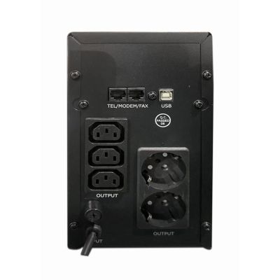 6. ENERGENIE ZASILACZ AWARYJNY UPS AVR 2000VA LCD, 3X C13, 2X SCHUKO, USB, RJ45