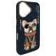 4. Etui Nimmy Glasses Cool Dog na iPhone 16 - czarne