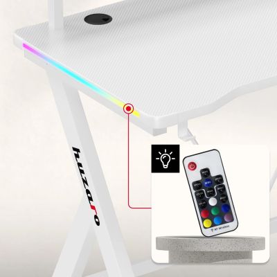 6. Biurko Huzaro Hero 1.9 RGB White