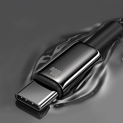 13. Baseus Tungsten Gold kabel USB-A - USB-C 480Mb/s 100W 2m czarny (CAWJ000101)