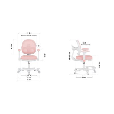 10. Fotel obrotowy Junior 3.6 Pink