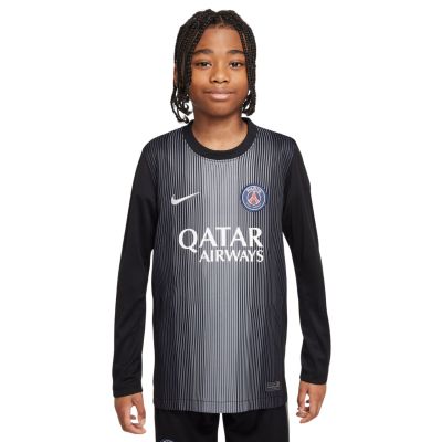 Koszulka dla dzieci Nike PSG Goalkeeper Stadium 2025/26 czarna HJ5267 010