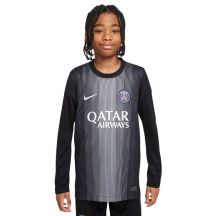 Koszulka dla dzieci Nike PSG Goalkeeper Stadium 2025/26 czarna HJ5267 010