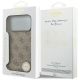 7. Etui Guess 4G Charms Collection MagSafe na iPhone 17 Pro Max - brązowe