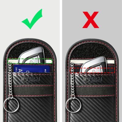 3. Etui antykradzieżowe Tech-Protect KLR100 RFID - czarno-czerwone