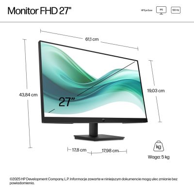 2. MONITOR HP LED 27” S3 Pro 327pf 100Hz (B0CG3UT)