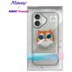 17. Etui Nimmy Glasses Cool Cat MagSafe na iPhone 16 - szare