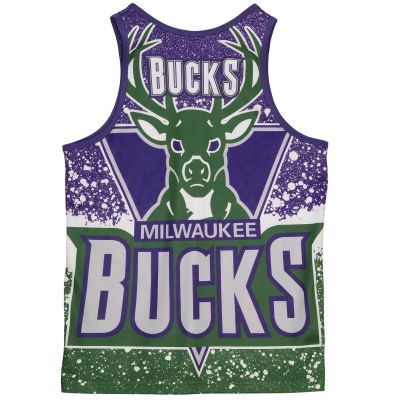 2. Koszulka męska bez rękawów Mitchell & Ness NBA Milwaukee Bucks Tank Top