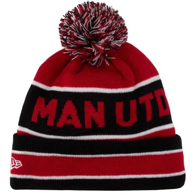 2. New Era Core Cuff Beanie Manchester United FC Hat 12122732 Czerwone One size