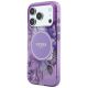 2. Etui Guess IML Flowers Pearl Strap MagSafe na iPhone 18 Pro Max / 17 Pro Max - fioletowe