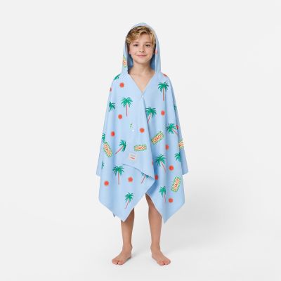 2. Ręcznik z kapturem pancho dla dzieci szybkoschnący Spokey PALMS