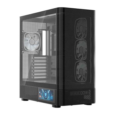 2. MODECOM OBUDOWA VOLCANO AQ 400 ARGB MIDI CZARNA