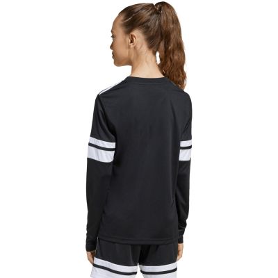 8. Koszulka dla dzieci adidas Squadra 25 Long Sleeve Jersey czarno-biała JJ0047