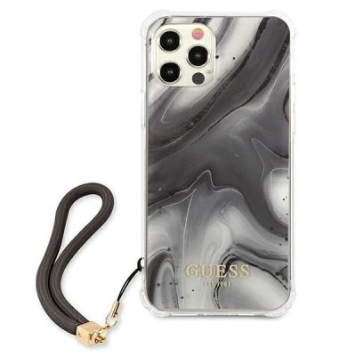 3. Etui Guess Marble Collection na iPhone 12 / iPhone 12 Pro - szare