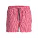 Jack&Jones męskie kąpielówki JWHARUBA SWIM PRINTS SHORTS 12206537 TRUE RED STRIPES